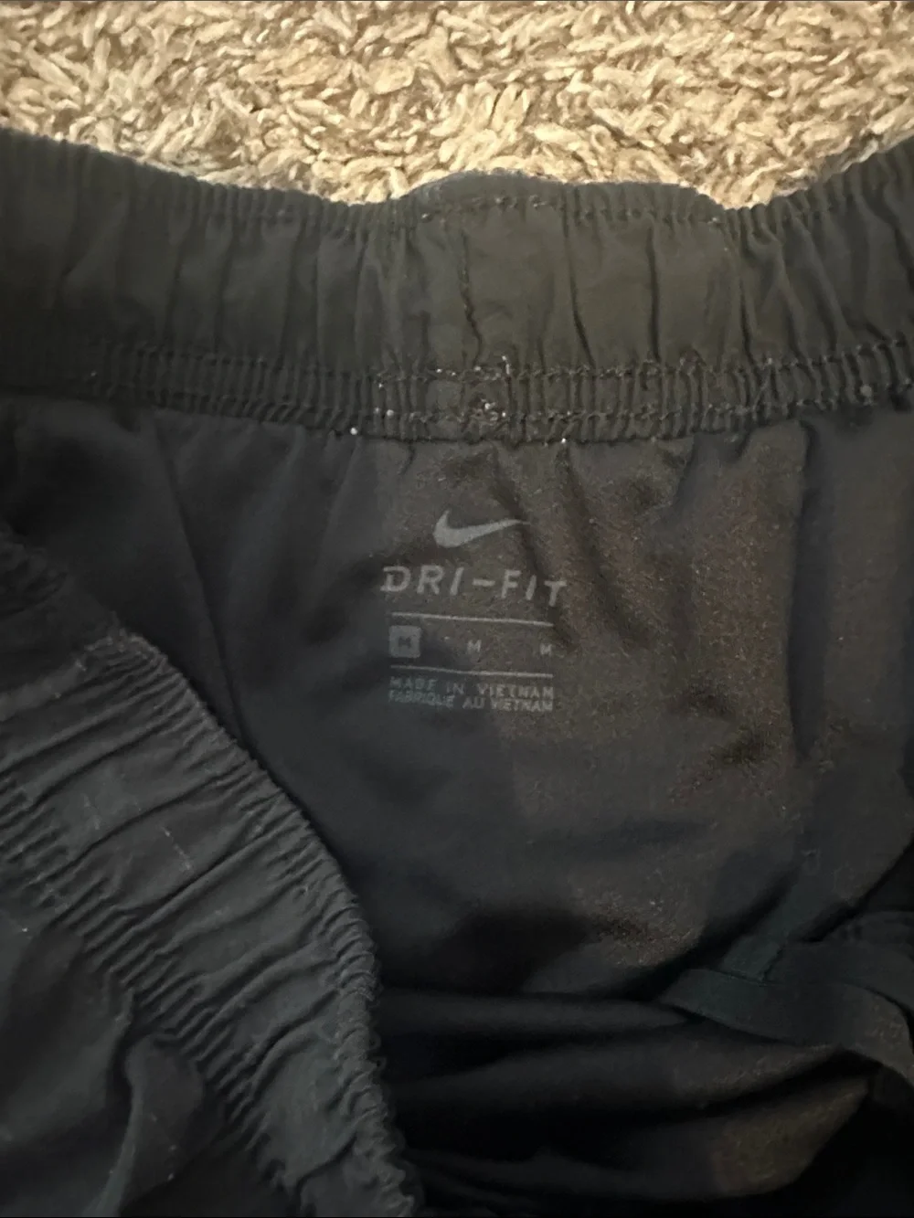 Nike Women's Dark Gray Athletic Running Shorts with Black Trim Z